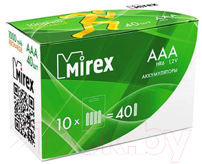 Комплект аккумуляторов Mirex HR03 / HR03-10-E4