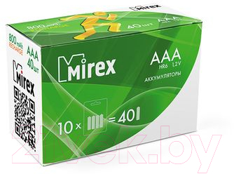 Комплект аккумуляторов Mirex HR03 / HR03-08-E4