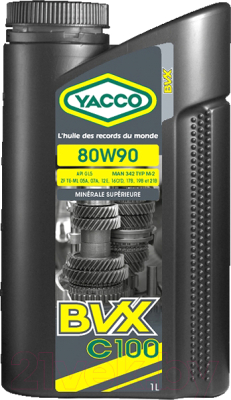 Трансмиссионное масло Yacco BVX C 100 80W90 - фото