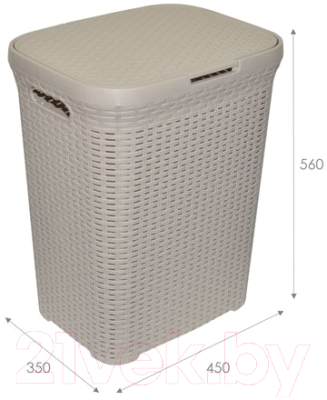 Корзина для белья Violet Ротанг / 186020
