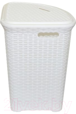Корзина для белья Violet Ротанг / 235006 (60л, белый)