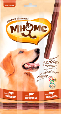 Лакомство для собак Мнямс Лакомые палочки с говядиной / 700200 - фото