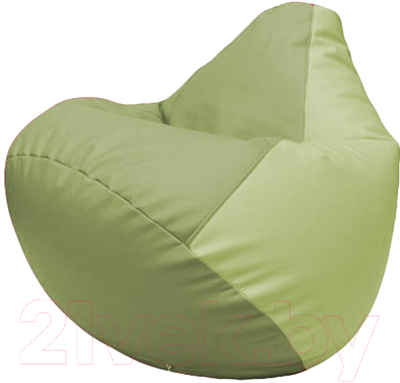 Бескаркасное кресло Flagman Груша Макси Г2.3-1904 (оливковый/светло-салатовый) - фото