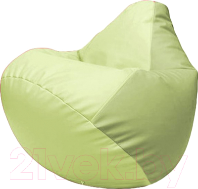 Бескаркасное кресло Flagman Груша Макси Г2.3-0419 (светло-салатовый/оливковый) - фото