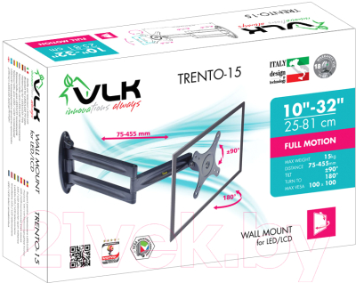 Кронштейн для телевизора VLK Trento-15