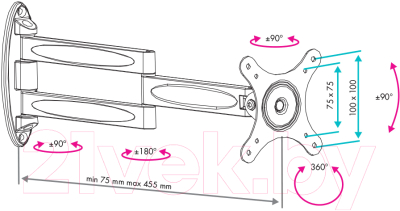 Кронштейн для телевизора VLK Trento-15