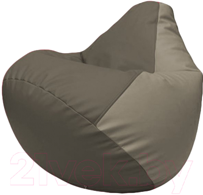 Бескаркасное кресло Flagman Груша Макси Г2.3-1702 (серый/светло-серый) - фото