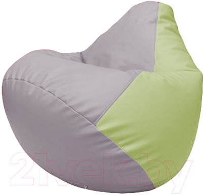 Бескаркасное кресло Flagman Груша Макси Г2.3-2504 (сиреневый/светло-салатовый) - фото