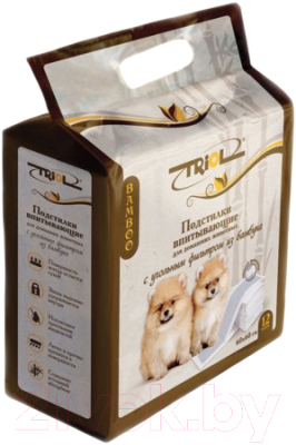 Одноразовая пеленка для животных Triol С угольным фильтром на липучках 30551008 / DP13 - фото