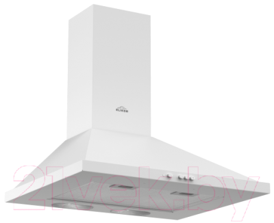 Вытяжка купольная Elikor Оптима 60П-400-П3Л (белый) - фото