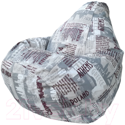 Бескаркасное кресло Flagman Груша Макси Г2.7-07 (City) - фото