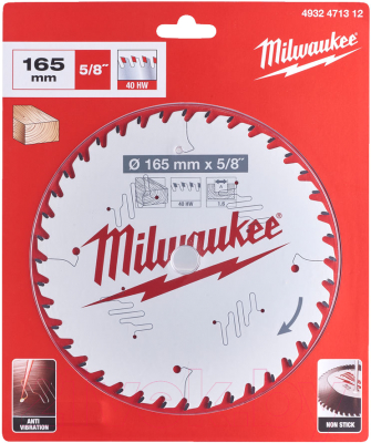 Пильный диск Milwaukee 4932471312 - фото