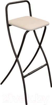 Стул барный Sheffilton SHT-S46 (бежевый/черный муар) - фото