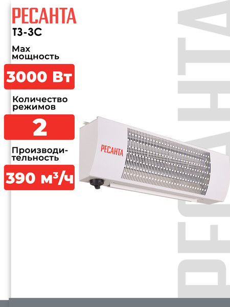 Тепловая завеса Ресанта ТЗ-3С (67/6/1)