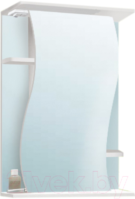 Шкаф с зеркалом для ванной Vako Лилия 50 / 10224 - фото