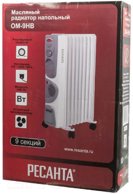 Масляный радиатор Ресанта ОМ-9НВ