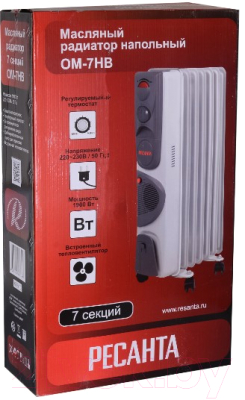 Масляный радиатор Ресанта ОМ-7НВ