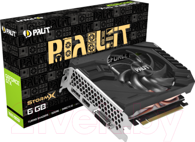 Видеокарта Palit GeForce GTX 1660 Super StormX (NE6166S018J9-161F)