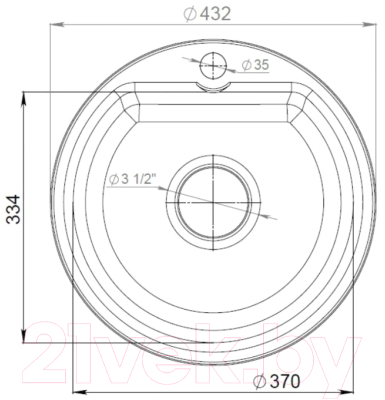 Мойка кухонная GranFest Smart GF-SM435