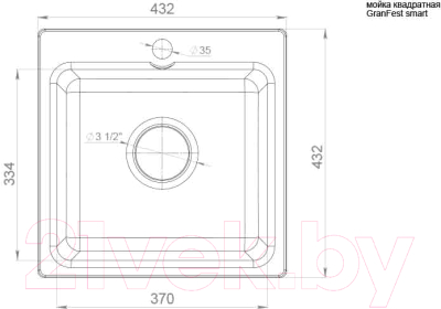 Мойка кухонная GranFest Smart GF-SM430