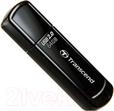 USB flash накопитель Transcend JetFlash 350 64GB Black (TS64GJF350) - фото