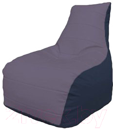 Бескаркасное кресло Flagman Бумеранг Б1.3-25 (сиреневый/синий) - фото