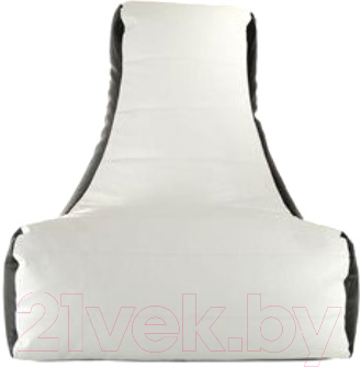Бескаркасное кресло Flagman Бумеранг Б1.3-41 (черный/белый) - фото