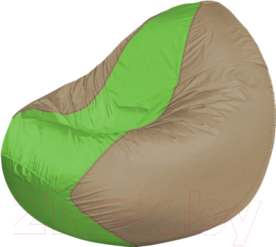 Бескаркасное кресло Flagman Classic К2.1-31 (салатовый/темно-бежевый) - фото