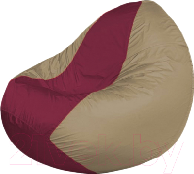 Бескаркасное кресло Flagman Classic К2.1-32 (бордовый/темно-бежевый) - фото