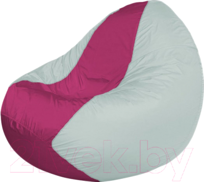 Бескаркасное кресло Flagman Classic К2.1-37 (фуксия/белый) - фото