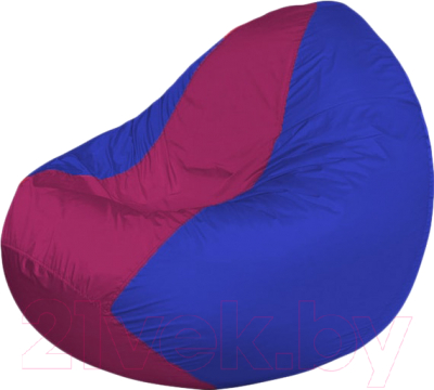 Бескаркасное кресло Flagman Classic К2.1-50 (фуксия/светло-синий) - фото
