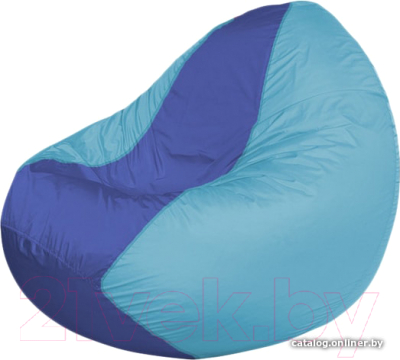 Бескаркасное кресло Flagman Classic К2.1-54 (синий/голубой) - фото