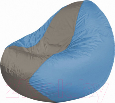 Бескаркасное кресло Flagman Classic К2.1-56 (серый/голубой) - фото