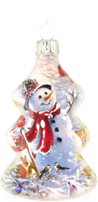 Елочная игрушка Грай Елочка-Снеговик Ф-84 - фото