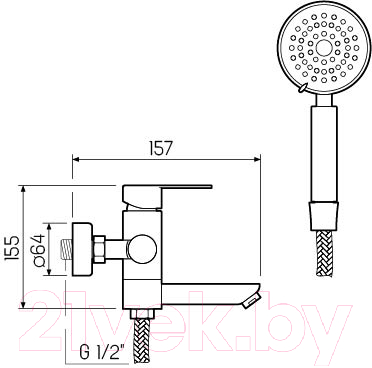 Смеситель РМС SUS124-009E