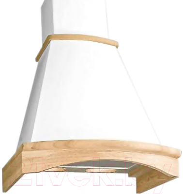 Вытяжка купольная Elikor Ротонда 50П-650-П3Л (бежевый/дуб неокрашенный) - фото