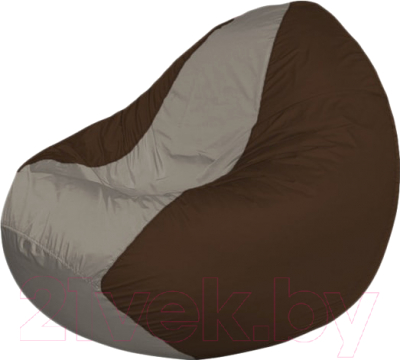 Бескаркасное кресло Flagman Classic К2.1-66 (серый/коричневый) - фото