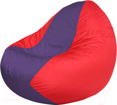 Бескаркасное кресло Flagman Classic К2.1-67 (фиолетовый/красный) - фото