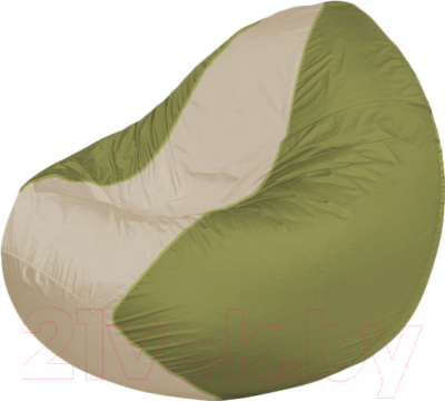 Бескаркасное кресло Flagman Classic К2.1-70 (светло-бежевый/оливковый) - фото