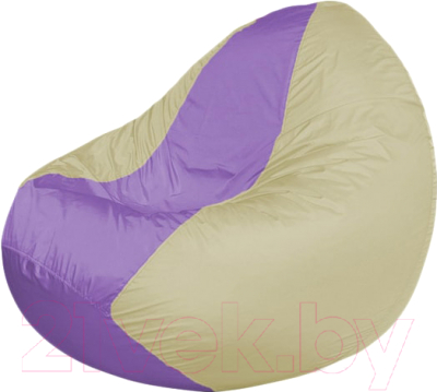 Бескаркасное кресло Flagman Classic К2.1-85 (сиреневый/светло-бежевый) - фото