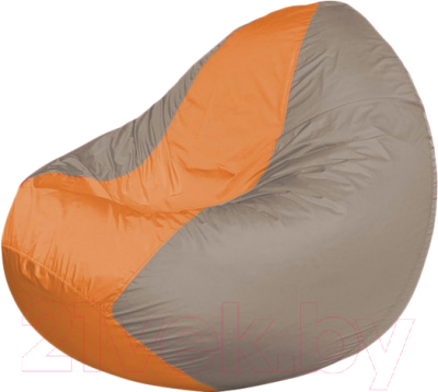 Бескаркасное кресло Flagman Classic К2.1-88 (оранжевый/серый) - фото