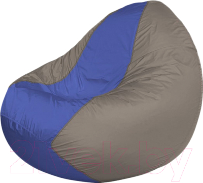 Бескаркасное кресло Flagman Classic К2.1-89 (синий/серый) - фото