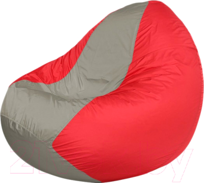 Бескаркасное кресло Flagman Classic К2.1-92 (серый/красный) - фото