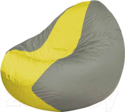 Бескаркасное кресло Flagman Classic К2.1-95 (желтый/серый) - фото