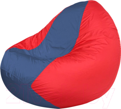 Бескаркасное кресло Flagman Classic К2.1-104 (синий/красный) - фото