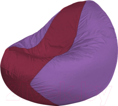 Бескаркасное кресло Flagman Classic К2.1-105 (бордовый/сиреневый) - фото