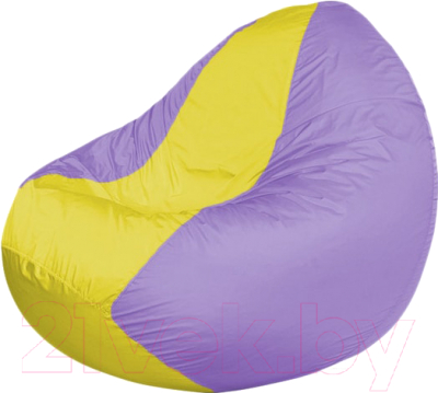 Бескаркасное кресло Flagman Classic К2.1-106 (желтый/сиреневый) - фото