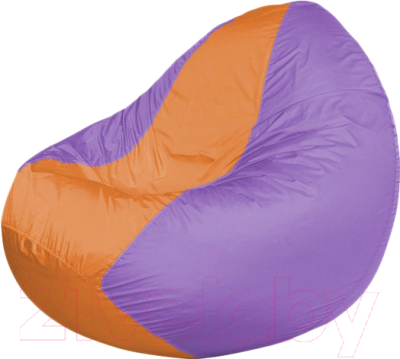 Бескаркасное кресло Flagman Classic К2.1-107 (оранжевый/сиреневый) - фото