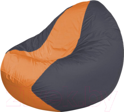 Бескаркасное кресло Flagman Classic К2.1-114 (оранжевый/темно-серый) - фото