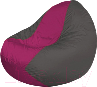 Бескаркасное кресло Flagman Classic К2.1-117 (фуксия/темно-серый) - фото